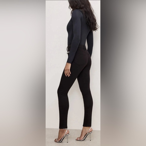 Good American Good Legs Skinny Diamond Jeans | 6 | Black001 | NWT - Picture 7 of 10